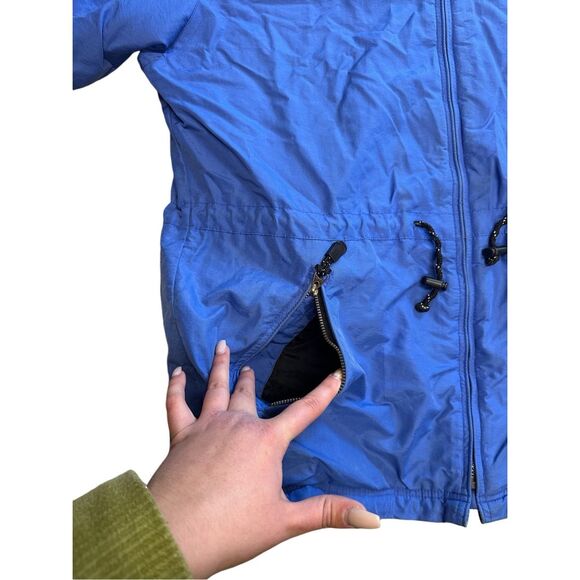 Vintage Pacific Trail Blue Winter Snow Rain Zip Up Hooded Lined Jacket | Medium - Picture 6 of 7